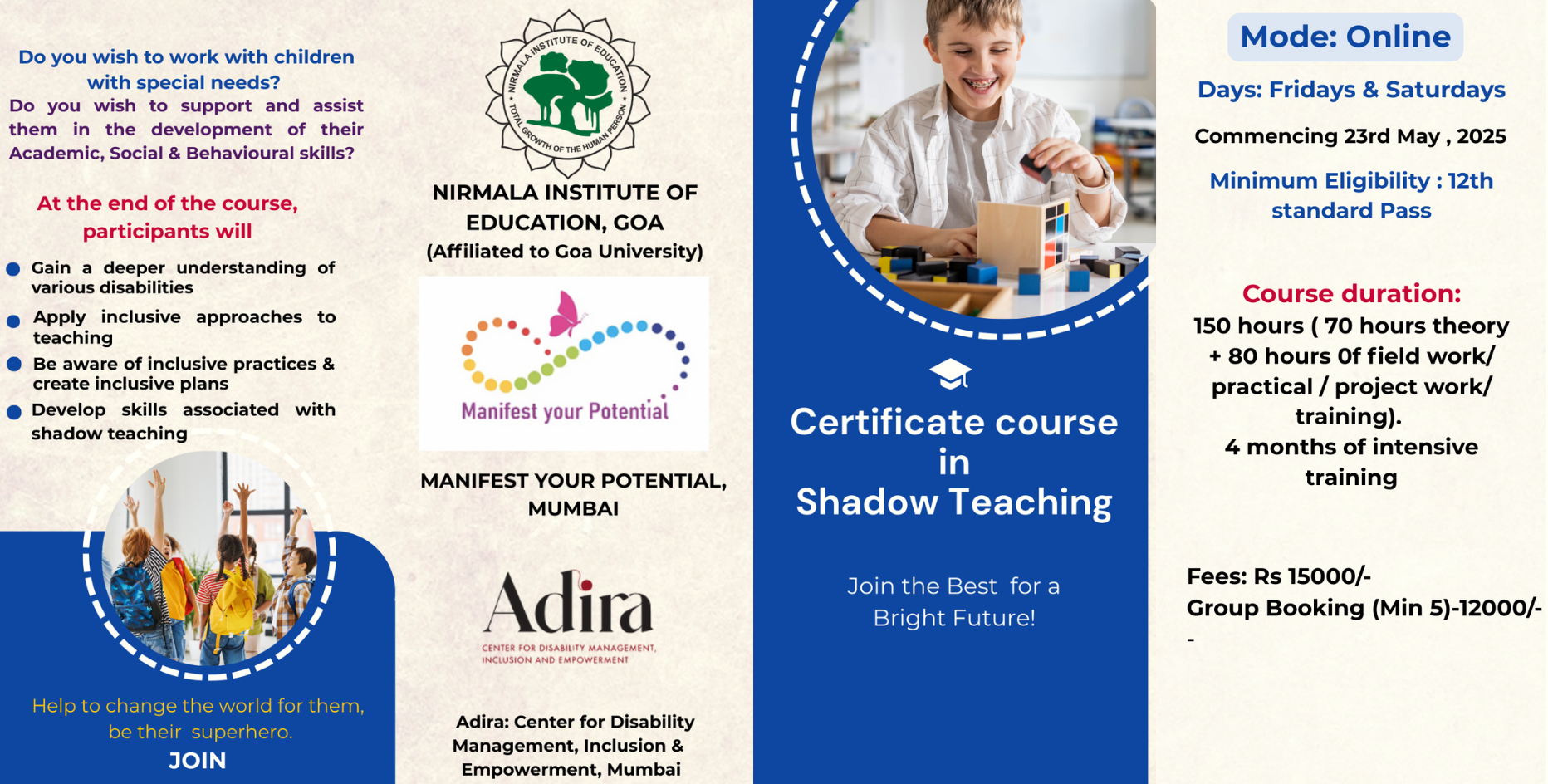 Certificate course in Shadow Teaching