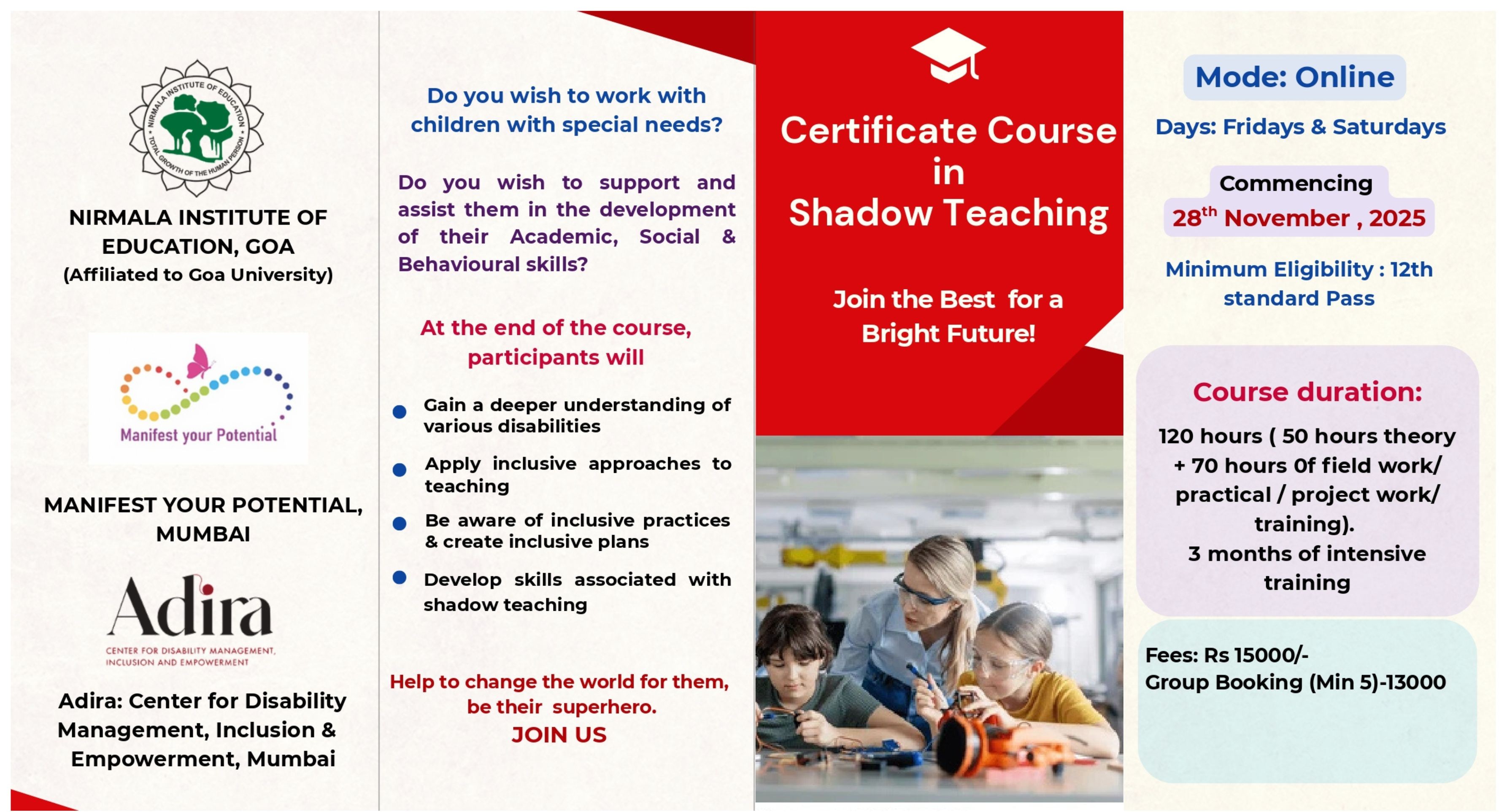 Certificate Course in Shadow Teaching